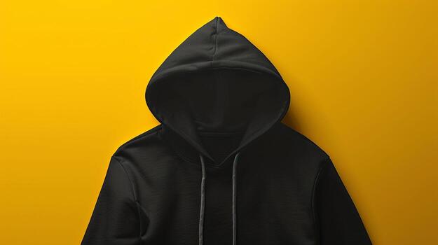 Jaket Hoodie Polos Hitam (L)